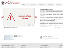 Tablet Screenshot of dga.unicamp.br