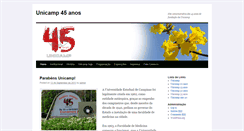 Desktop Screenshot of 45anos.unicamp.br