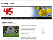 Tablet Screenshot of 45anos.unicamp.br