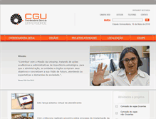 Tablet Screenshot of cgu.unicamp.br