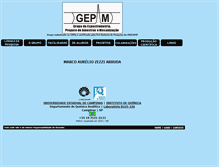 Tablet Screenshot of gepam.iqm.unicamp.br