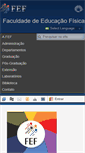 Mobile Screenshot of fef.unicamp.br