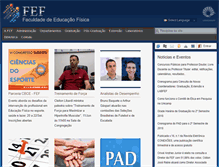 Tablet Screenshot of fef.unicamp.br