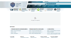 Desktop Screenshot of funcamp.unicamp.br