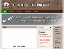 Tablet Screenshot of iel.unicamp.br