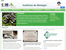 Tablet Screenshot of ib.unicamp.br